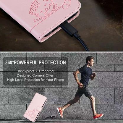 Cat Butterfly Embossed RFID Vegan Leather Phone Case with Strap, For Tecno Pova Curve 2 5G, For Tecno Spark 50 4G, For Tecno Camon 50 Pro 4G, For Tecno Camon 50 4G, For Tecno Pova Slim / Spark Slim 5G, For Tecno Spark 40C, For Tecno Pova 7 Pro 5G      ...