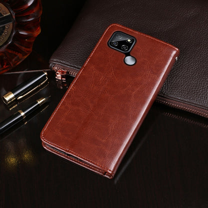 idewei Crazy Horse Texture Horizontal Flip Leather Case with Holder & Card Slots & Wallet, For OPPO Realme V3, For OPPO Realme V5 5G, For OPPO Realme X7, For OPPO Realme X7 Pro