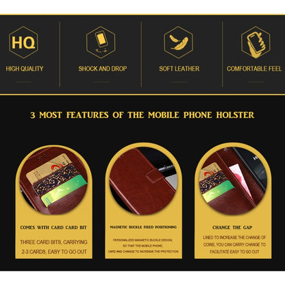 idewei Crazy Horse Texture Horizontal Flip Leather Case with Holder & Card Slots & Wallet, For OPPO Realme V3, For OPPO Realme V5 5G, For OPPO Realme X7, For OPPO Realme X7 Pro