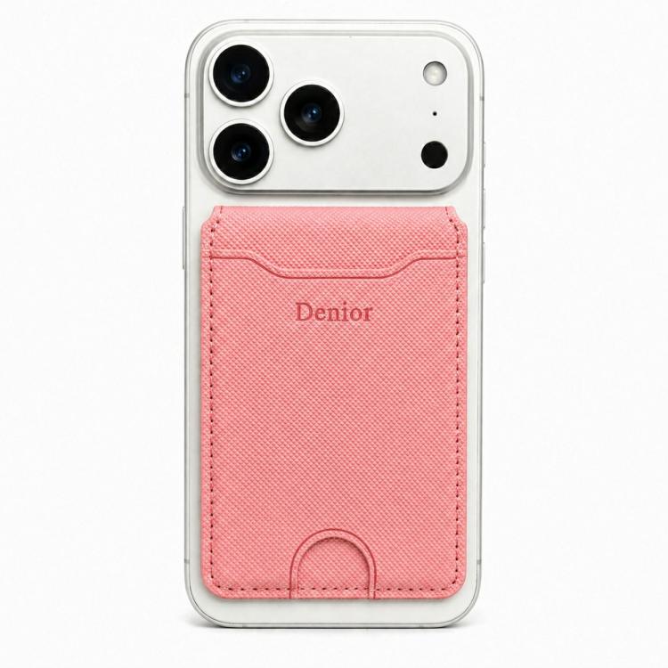 Denior V27 Vegan Leather Texture Magnetic Card Holder