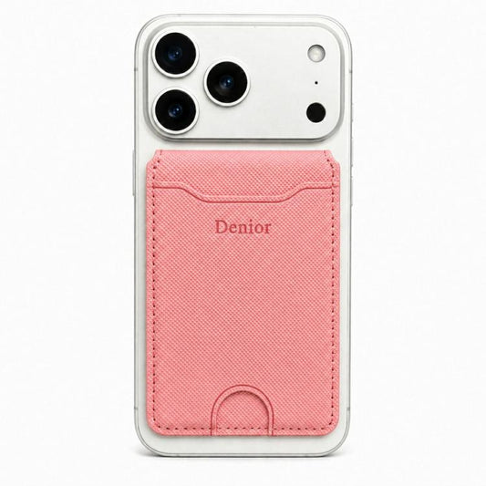 Denior V27 Vegan Leather Texture Magnetic Card Holder