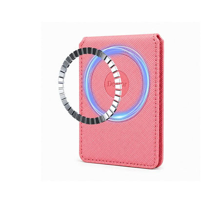 Denior V27 Vegan Leather Texture Magnetic Card Holder