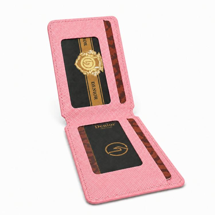 Denior V27 Vegan Leather Texture Magnetic Card Holder