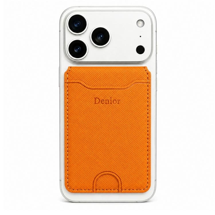 Denior V27 Vegan Leather Texture Magnetic Card Holder