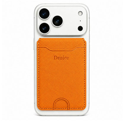 Denior V27 Vegan Leather Texture Magnetic Card Holder