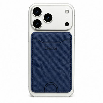 Denior V27 Vegan Leather Texture Magnetic Card Holder