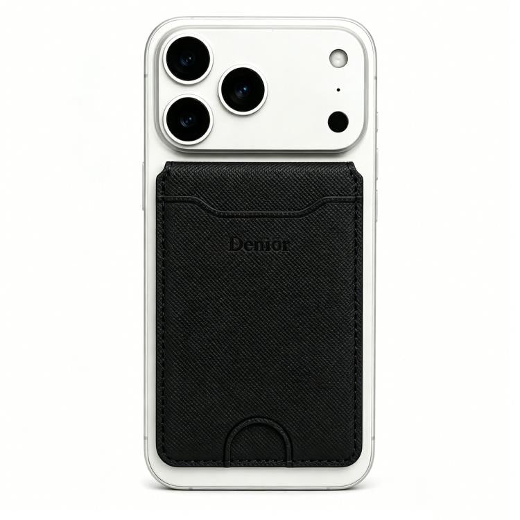 Denior V27 Vegan Leather Texture Magnetic Card Holder