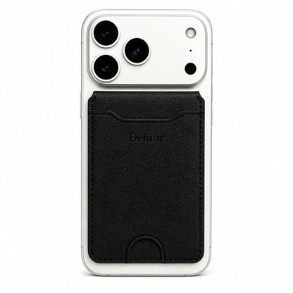 Denior V27 Vegan Leather Texture Magnetic Card Holder