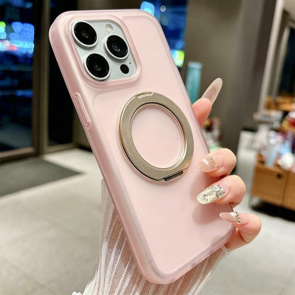 Skin Feel 360 Degrees Rotating Holder PC Hybrid TPU Magnetic Phone Case, For iPhone 12 Pro