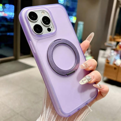 Skin Feel 360 Degrees Rotating Holder PC Hybrid TPU Magnetic Phone Case, For iPhone 12 Pro
