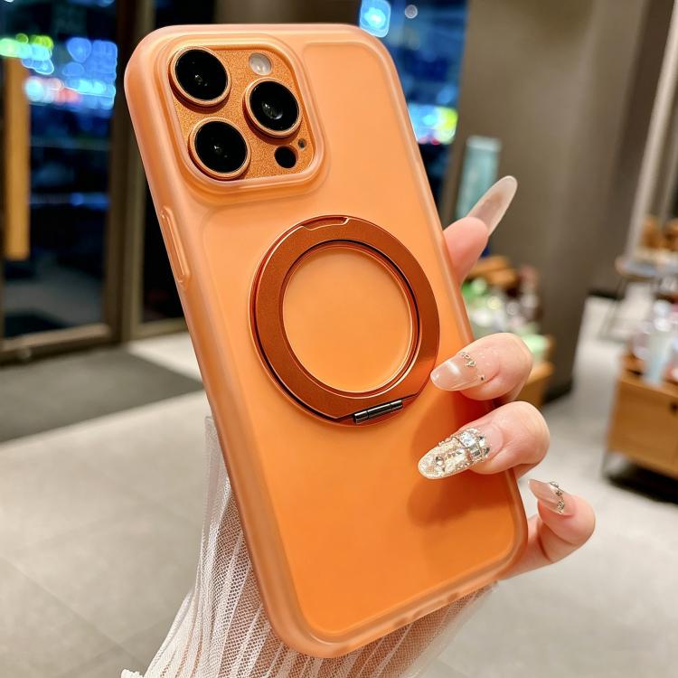 Skin Feel 360 Degrees Rotating Holder PC Hybrid TPU Magnetic Phone Case, For iPhone 12 Pro