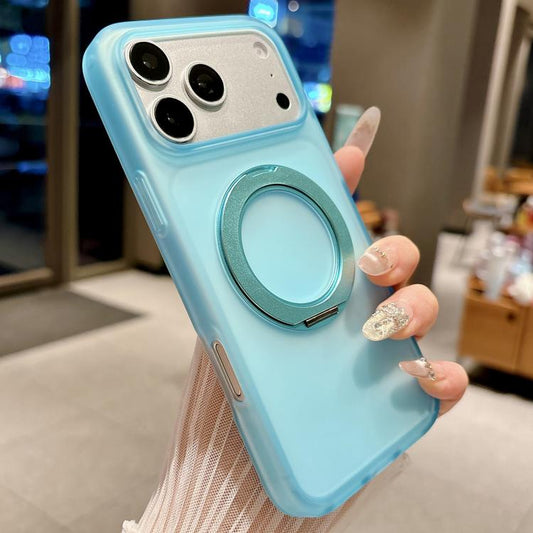 Skin Feel 360 Degrees Rotating Holder PC Hybrid TPU Magnetic Phone Case, For iPhone 18 Pro, For iPhone 18 Pro Max, For iPhone 17 Pro Max, For iPhone 17 Pro, For iPhone 17, For iPhone 16 Pro Max, For iPhone 16 Pro, For iPhone 16 Plus, For iPhone 16     ...