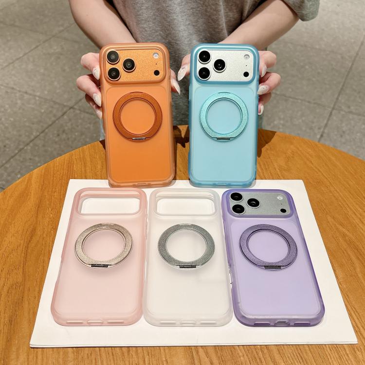 Skin Feel 360 Degrees Rotating Holder PC Hybrid TPU Magnetic Phone Case, For iPhone 12 Pro