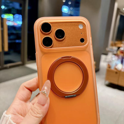 Skin Feel 360 Degrees Rotating Holder PC Hybrid TPU Magnetic Phone Case, For iPhone 12 Pro