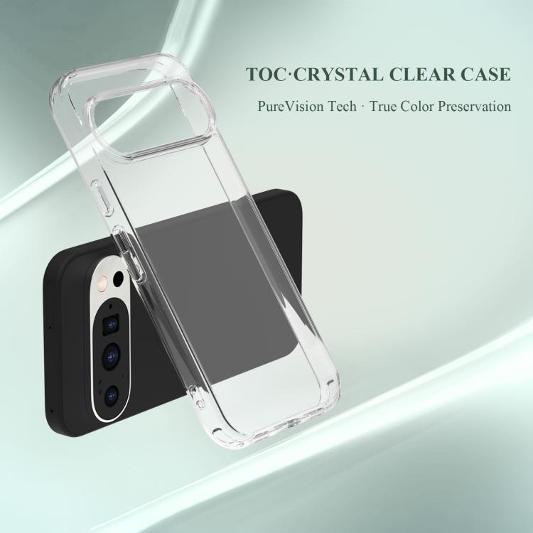 LeReach TOC Clear Series Dual-Composite Armor TPU + Acrylic Shockproof Phone Case, For Google Pixel 10 Pro XL, For Google Pixel 10 / 10 Pro