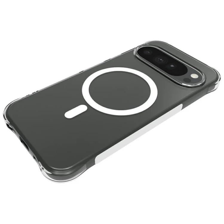WANLONFENG Transparent Magnetic Four-Corner Shockproof TPU Phone Case with Screen Film, For Google Pixel 11 Pro XL, For Google Pixel 11, For Google Pixel 11 Pro, For Google Pixel 10a