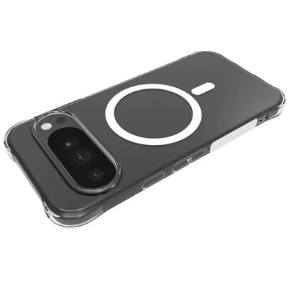 WANLONFENG Transparent Magnetic Four-Corner Shockproof TPU Phone Case with 2pcs Screen Films, For Google Pixel 11 Pro XL, For Google Pixel 11, For Google Pixel 11 Pro, For Google Pixel 10a