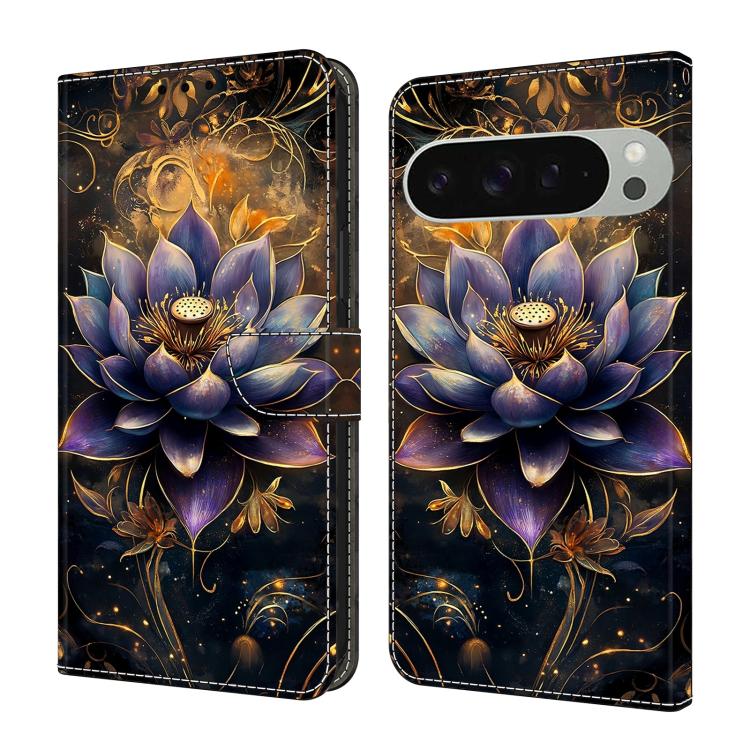 Crystal-Like Painted Vegan Leather Phone Case, For Google Pixel 10a, For Google Pixel 10 Pro XL, For Google Pixel 10
