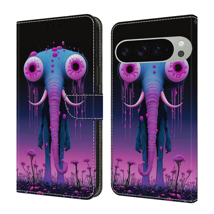 Crystal-Like Painted Vegan Leather Phone Case, For Google Pixel 10a, For Google Pixel 10 Pro XL, For Google Pixel 10