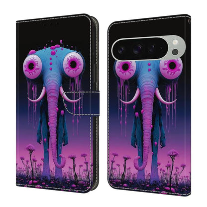 Crystal-Like Painted Vegan Leather Phone Case, For Google Pixel 10a, For Google Pixel 10 Pro XL, For Google Pixel 10
