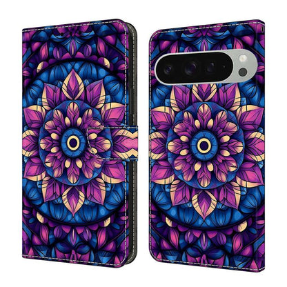Crystal-Like Painted Vegan Leather Phone Case, For Google Pixel 10a, For Google Pixel 10 Pro XL, For Google Pixel 10