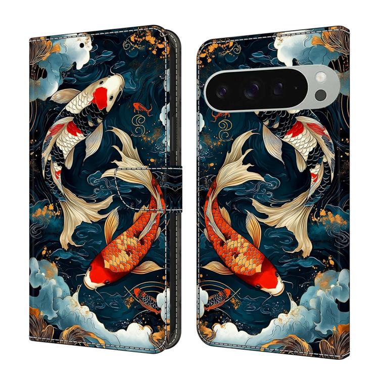 Crystal-Like Painted Vegan Leather Phone Case, For Google Pixel 10a, For Google Pixel 10 Pro XL, For Google Pixel 10