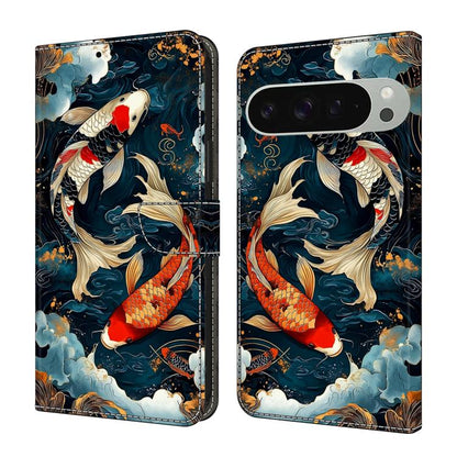 Crystal-Like Painted Vegan Leather Phone Case, For Google Pixel 10a, For Google Pixel 10 Pro XL, For Google Pixel 10