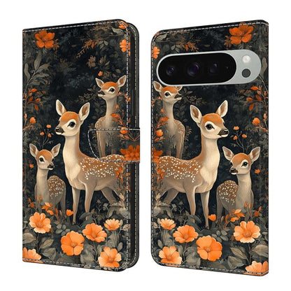 Crystal-Like Painted Vegan Leather Phone Case, For Google Pixel 10a, For Google Pixel 10 Pro XL, For Google Pixel 10