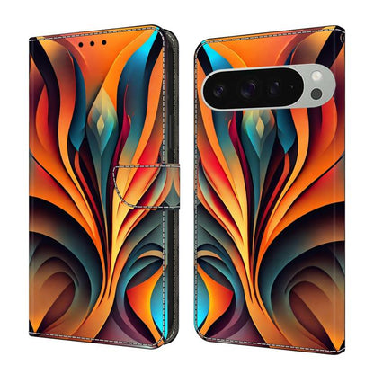 Crystal-Like Painted Vegan Leather Phone Case, For Google Pixel 10a, For Google Pixel 10 Pro XL, For Google Pixel 10