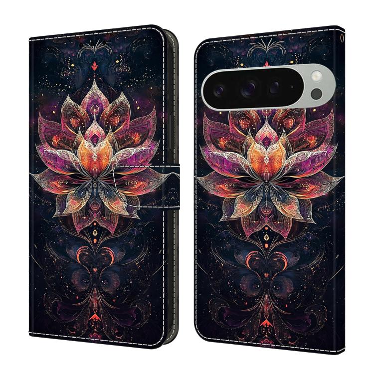 Crystal-Like Painted Vegan Leather Phone Case, For Google Pixel 10a, For Google Pixel 10 Pro XL, For Google Pixel 10