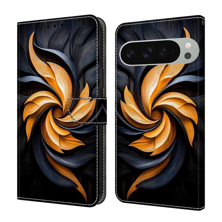 Crystal-Like Painted Vegan Leather Phone Case, For Google Pixel 10a, For Google Pixel 10 Pro XL, For Google Pixel 10