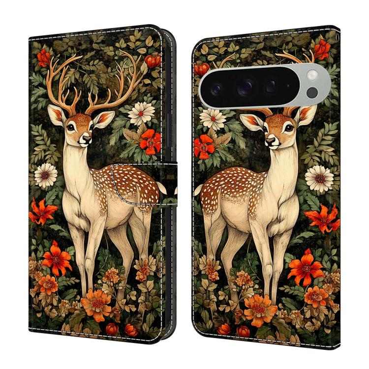 Crystal-Like Painted Vegan Leather Phone Case, For Google Pixel 10a, For Google Pixel 10 Pro XL, For Google Pixel 10