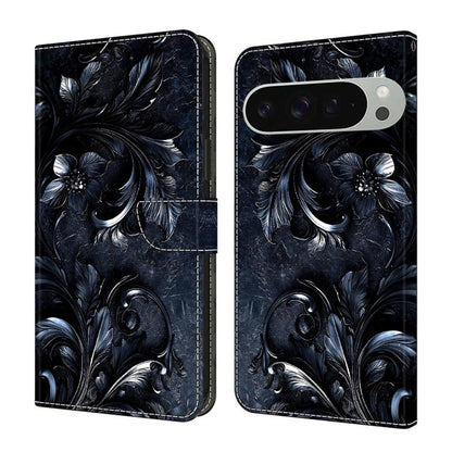 Crystal-Like Painted Vegan Leather Phone Case, For Google Pixel 10a, For Google Pixel 10 Pro XL, For Google Pixel 10