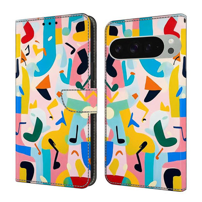 Crystal-Like Painted Vegan Leather Phone Case, For Google Pixel 10a, For Google Pixel 10 Pro XL, For Google Pixel 10