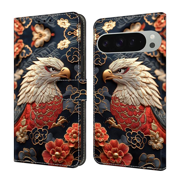 Crystal-Like Painted Vegan Leather Phone Case, For Google Pixel 10a, For Google Pixel 10 Pro XL, For Google Pixel 10
