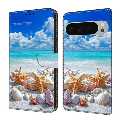 Crystal-Like Painted Vegan Leather Phone Case, For Google Pixel 10a, For Google Pixel 10 Pro XL, For Google Pixel 10
