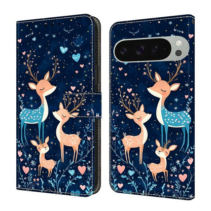 Crystal-Like Painted Vegan Leather Phone Case, For Google Pixel 10a, For Google Pixel 10 Pro XL, For Google Pixel 10