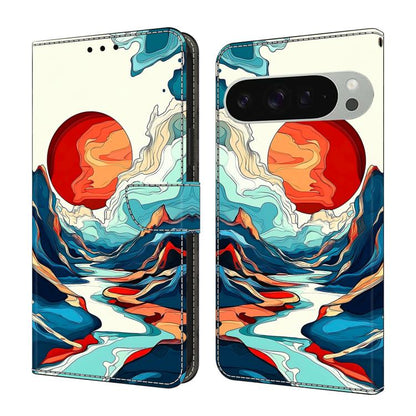 Crystal-Like Painted Vegan Leather Phone Case, For Google Pixel 10a, For Google Pixel 10 Pro XL, For Google Pixel 10