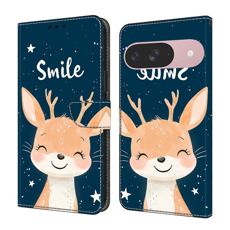 Crystal-Like Painted Vegan Leather Phone Case, For Google Pixel 9a, For Google Pixel 9 Pro XL, For Google Pixel 9