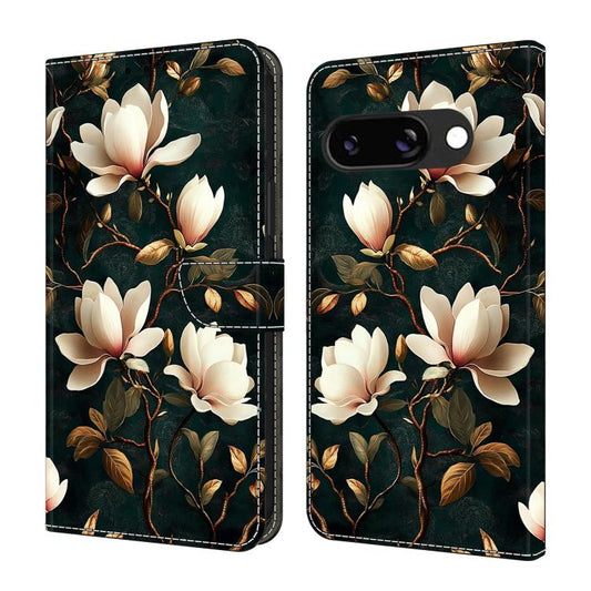 Crystal-Like Painted Vegan Leather Phone Case, For Google Pixel 9a, For Google Pixel 9 Pro XL, For Google Pixel 9