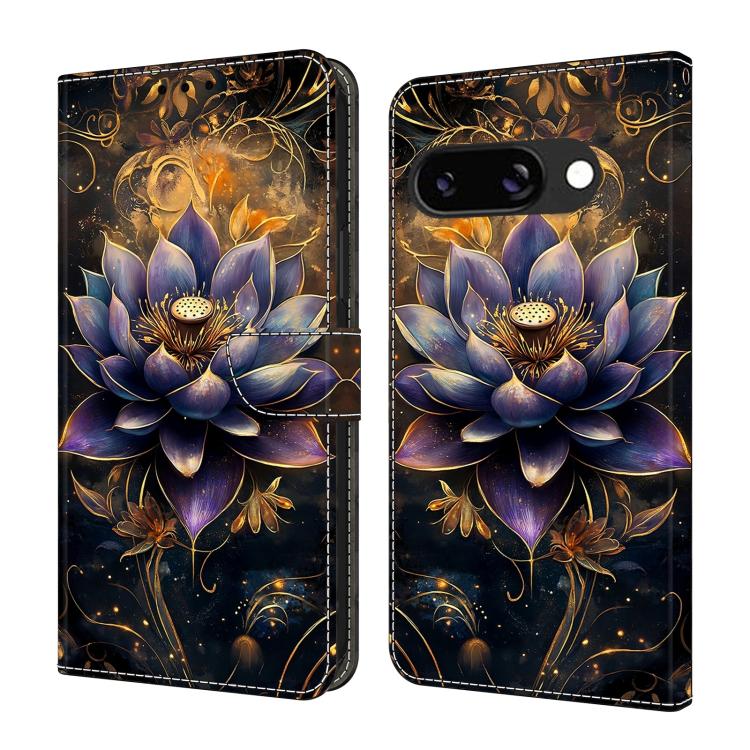 Crystal-Like Painted Vegan Leather Phone Case, For Google Pixel 9a, For Google Pixel 9 Pro XL, For Google Pixel 9