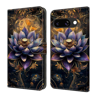Crystal-Like Painted Vegan Leather Phone Case, For Google Pixel 9a, For Google Pixel 9 Pro XL, For Google Pixel 9