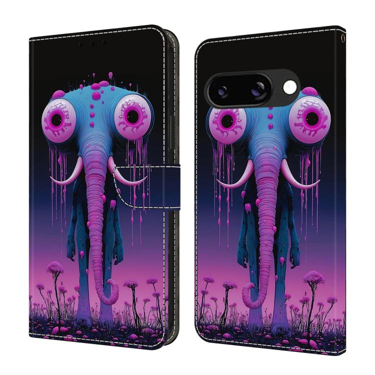 Crystal-Like Painted Vegan Leather Phone Case, For Google Pixel 9a, For Google Pixel 9 Pro XL, For Google Pixel 9
