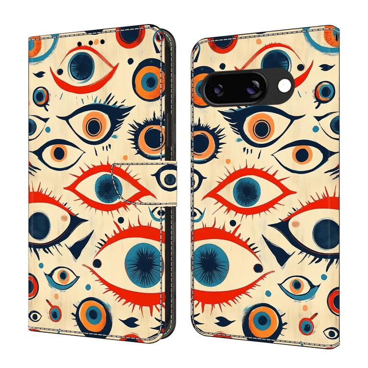 Crystal-Like Painted Vegan Leather Phone Case, For Google Pixel 9a, For Google Pixel 9 Pro XL, For Google Pixel 9