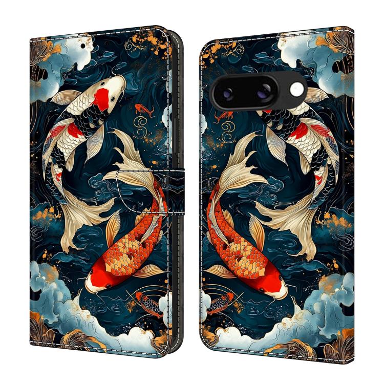 Crystal-Like Painted Vegan Leather Phone Case, For Google Pixel 9a, For Google Pixel 9 Pro XL, For Google Pixel 9