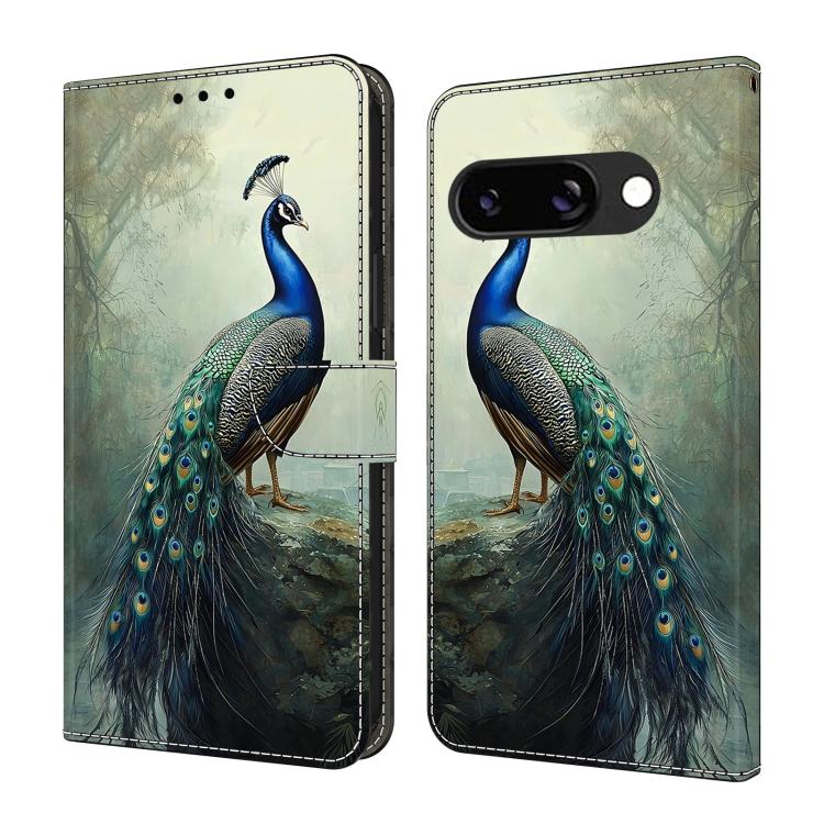 Crystal-Like Painted Vegan Leather Phone Case, For Google Pixel 9a, For Google Pixel 9 Pro XL, For Google Pixel 9