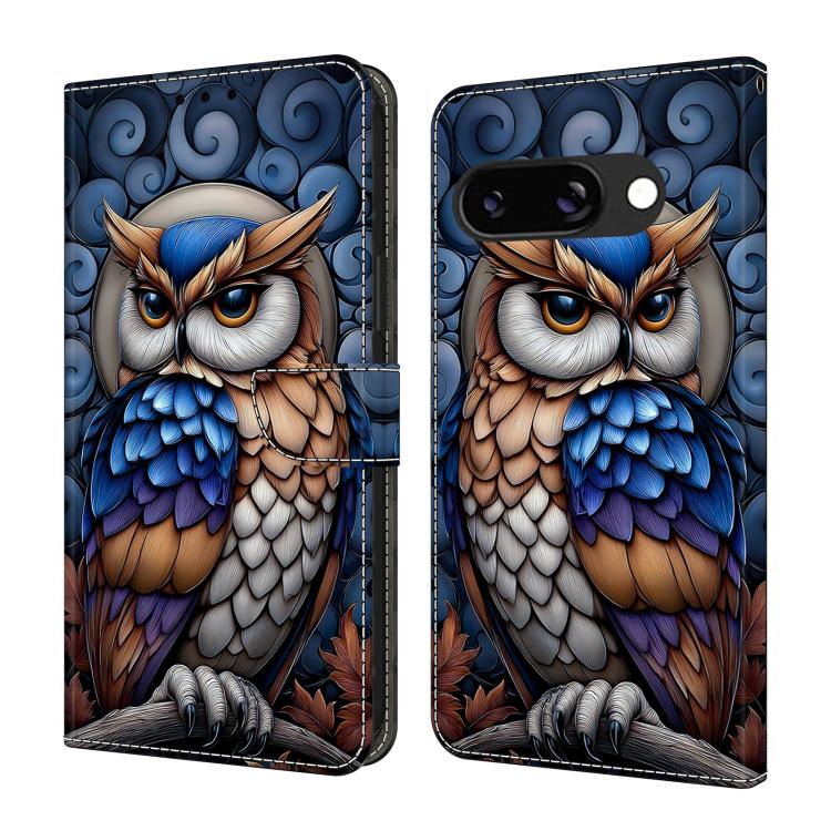 Crystal-Like Painted Vegan Leather Phone Case, For Google Pixel 9a, For Google Pixel 9 Pro XL, For Google Pixel 9