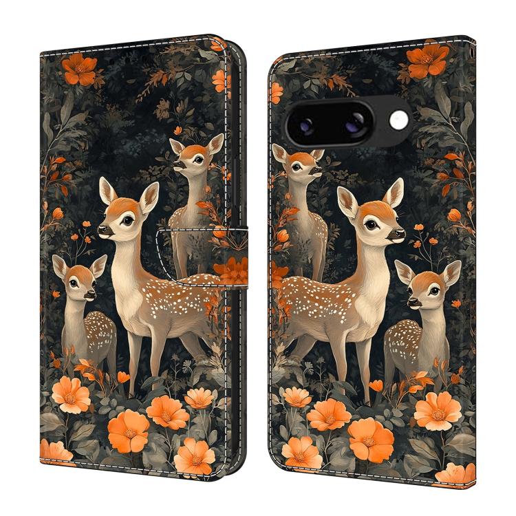 Crystal-Like Painted Vegan Leather Phone Case, For Google Pixel 9a, For Google Pixel 9 Pro XL, For Google Pixel 9