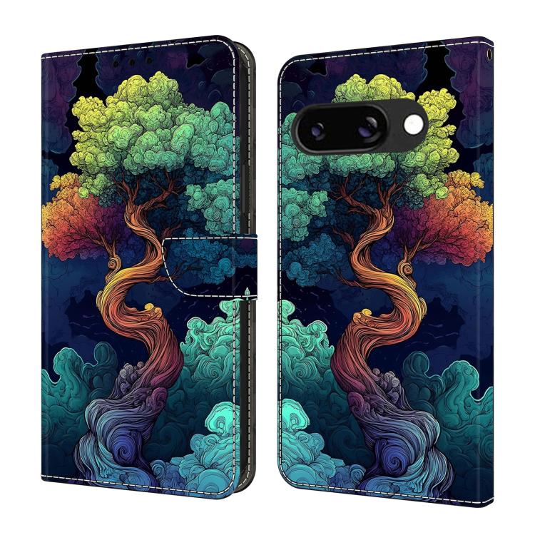 Crystal-Like Painted Vegan Leather Phone Case, For Google Pixel 9a, For Google Pixel 9 Pro XL, For Google Pixel 9
