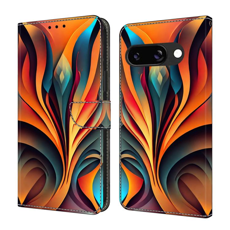 Crystal-Like Painted Vegan Leather Phone Case, For Google Pixel 9a, For Google Pixel 9 Pro XL, For Google Pixel 9